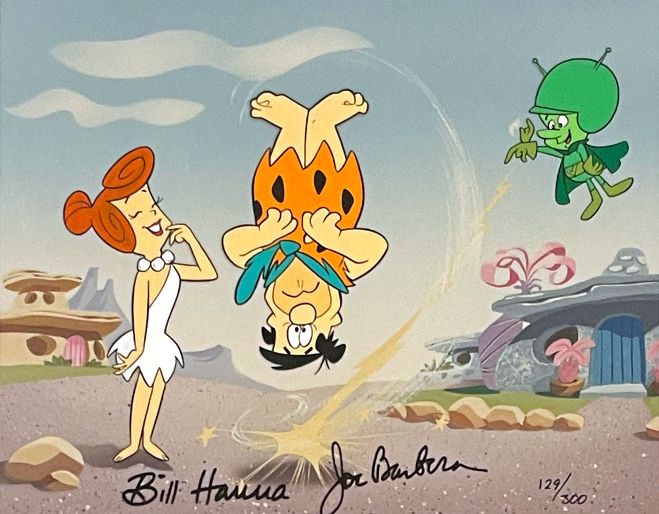 Original Hanna Barbera Limited Edition Cel Gazoo Flips Fred