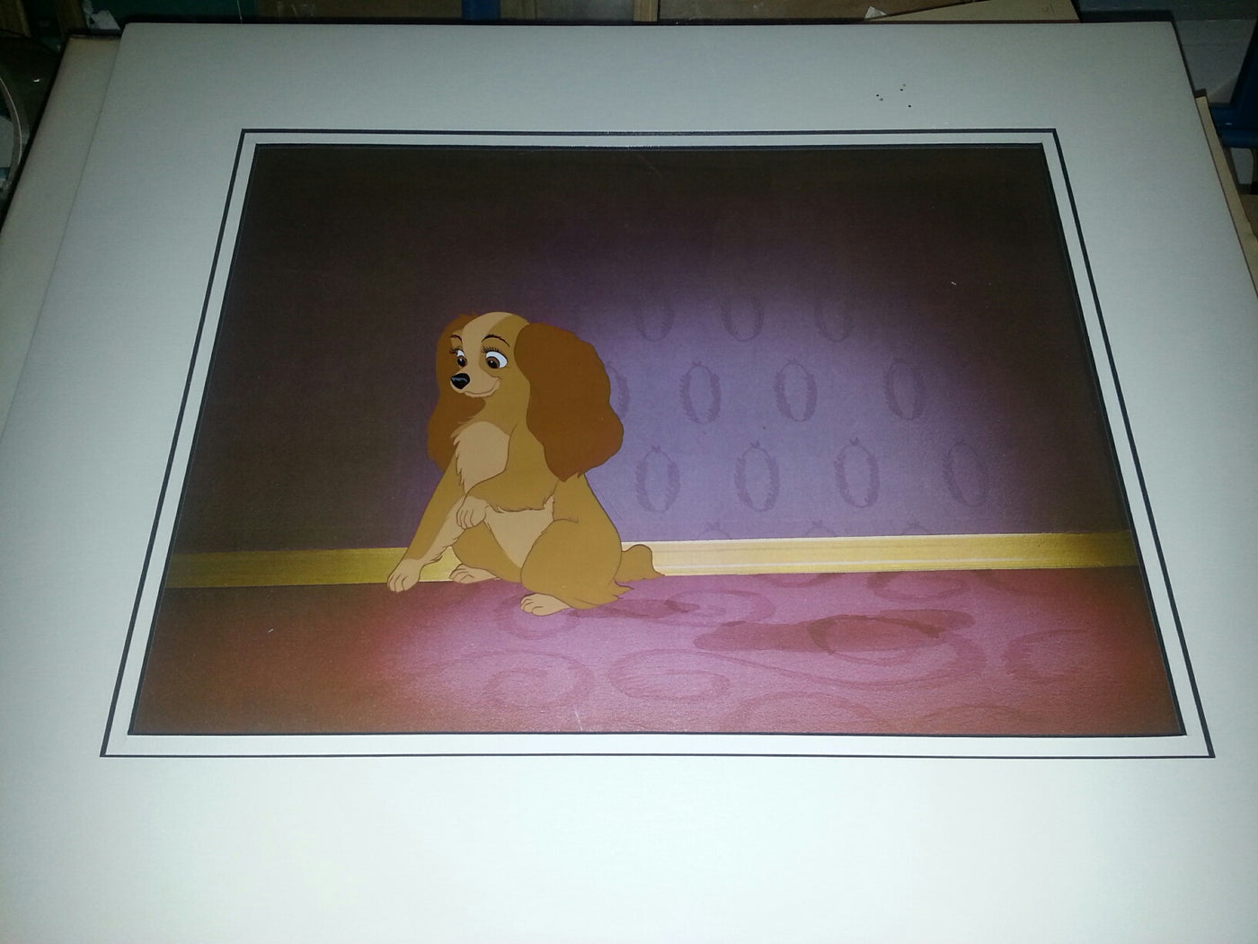 Original Walt Disney Production Cel from Lady and the Tramp featuring Lady