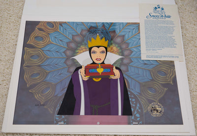 Original Walt Disney Limited Edition Cel from Snow White featuring the Queen