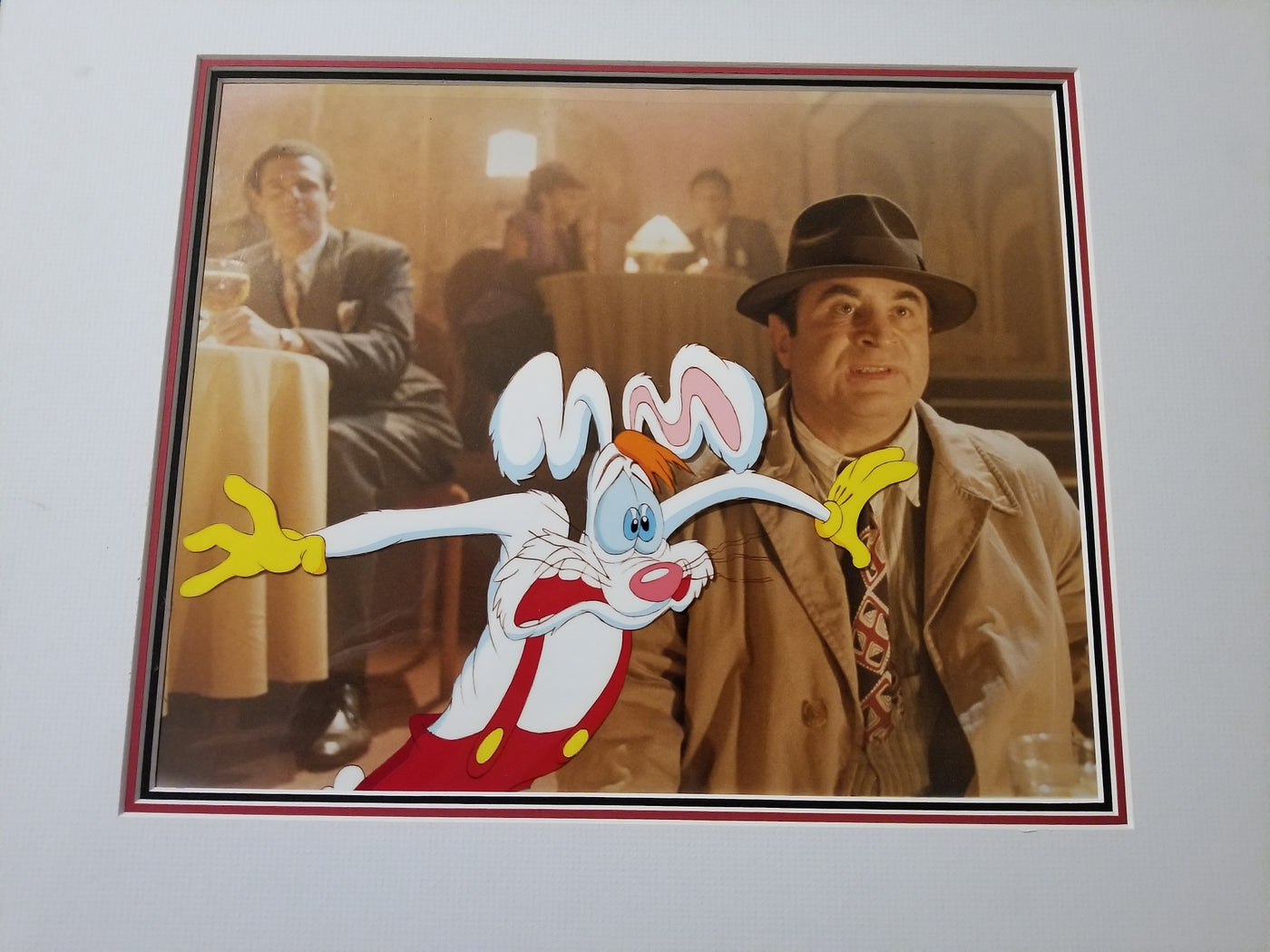Walt Disney Tummy Trouble Production Cel of Roger Rabbit and Eddie Valiant
