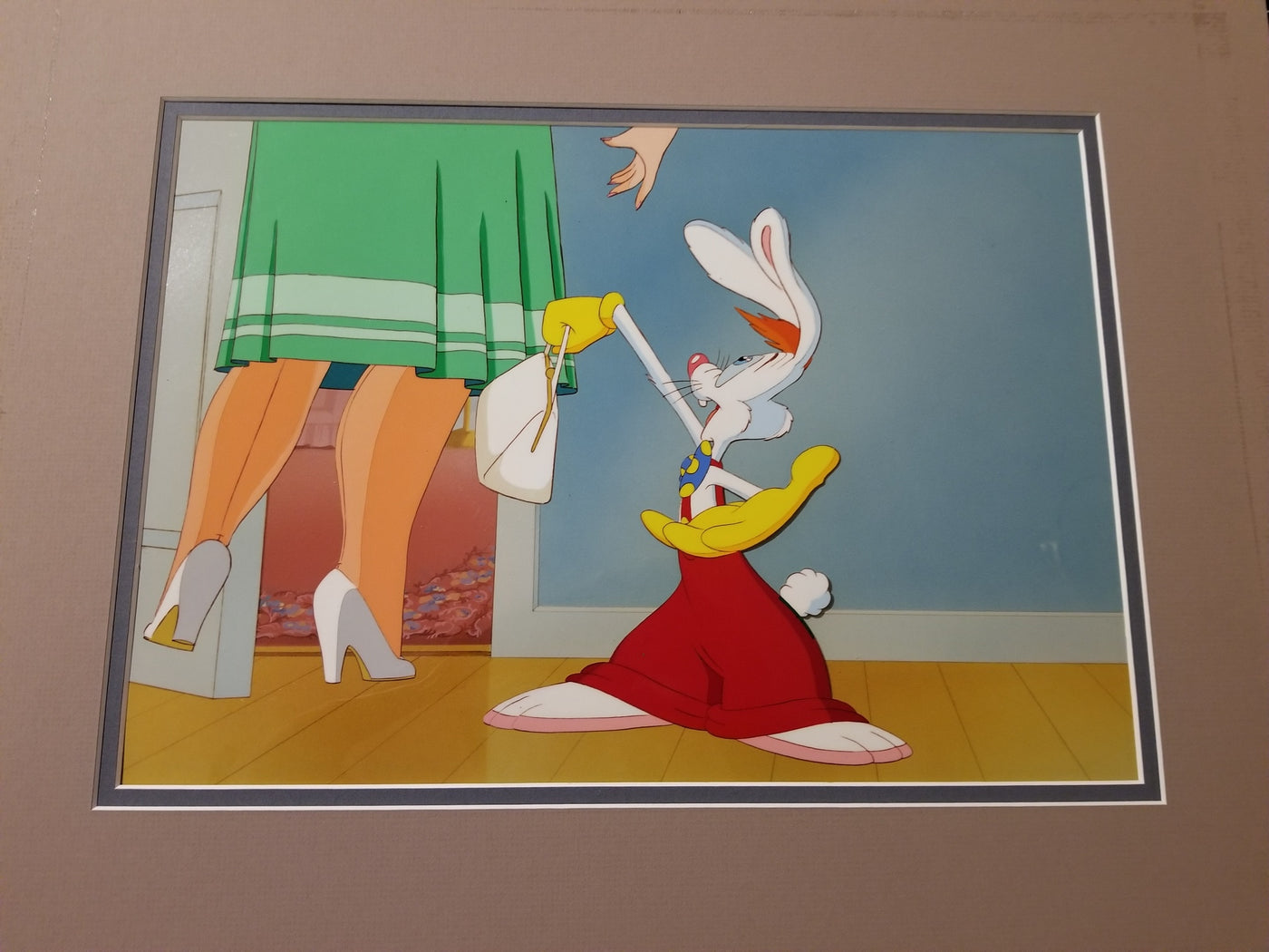 Walt Disney Tummy Trouble Production Cel of Roger Rabbit and Baby Herman's Mom