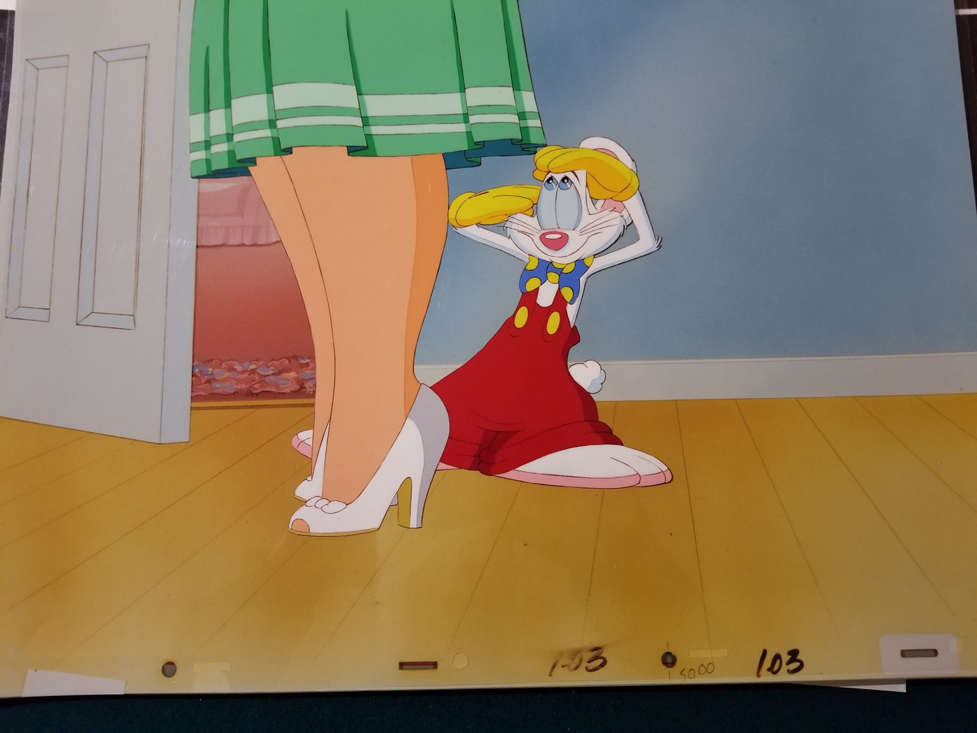 Walt Disney Tummy Trouble Production Cel of Roger Rabbit and Baby ...