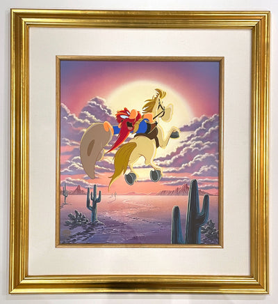 Warner Brothers Limited Edition Cel "Tribute to 'Friz'" featuring Yosemite Sam