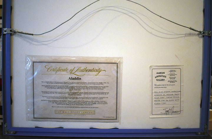 Original Walt Disney Limited Edition Cel from Aladdin