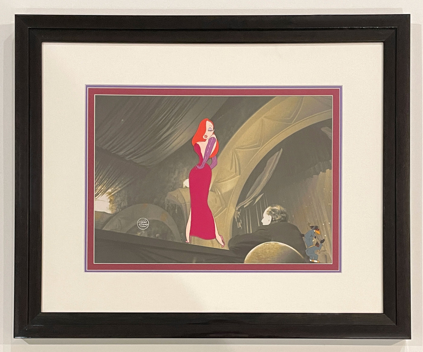 Original Walt Disney Production Cel from Who Framed Roger Rabbit? featuring Jessica Rabbit and The Crows