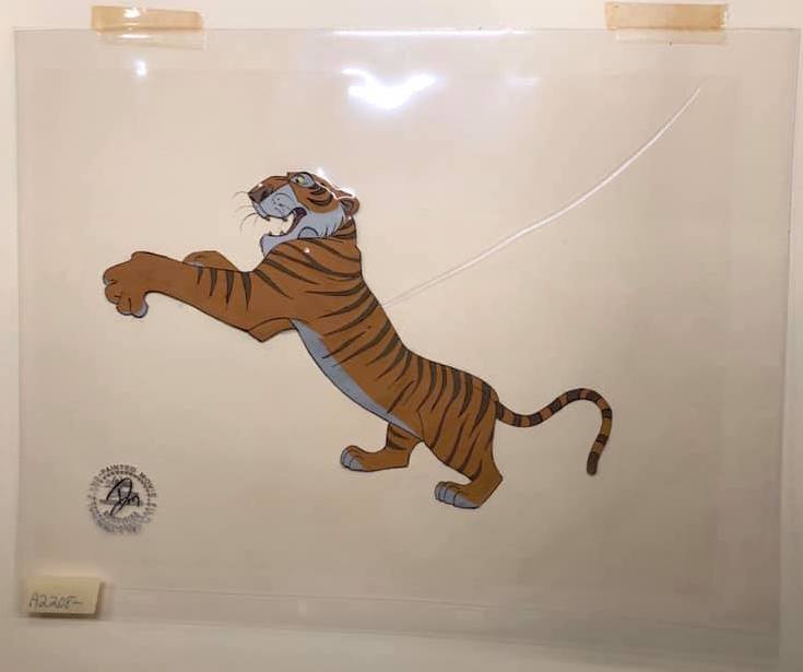 Original Walt Disney Production Cel from The Jungle Book featuring Shere Khan