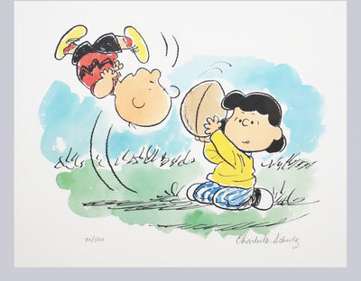 Peanuts Animation Art Limited Edition Lithograph Auugghhhh...