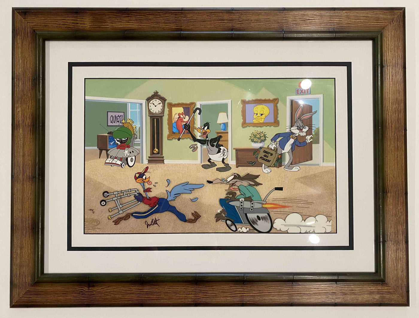 Warner Brothers "Acme Retirement Home" Limited Edition Cel Signed by Juan Ortiz