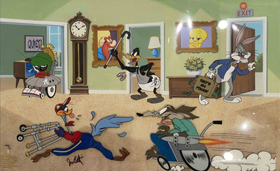Warner Brothers "Acme Retirement Home" Limited Edition Cel Signed by Juan Ortiz