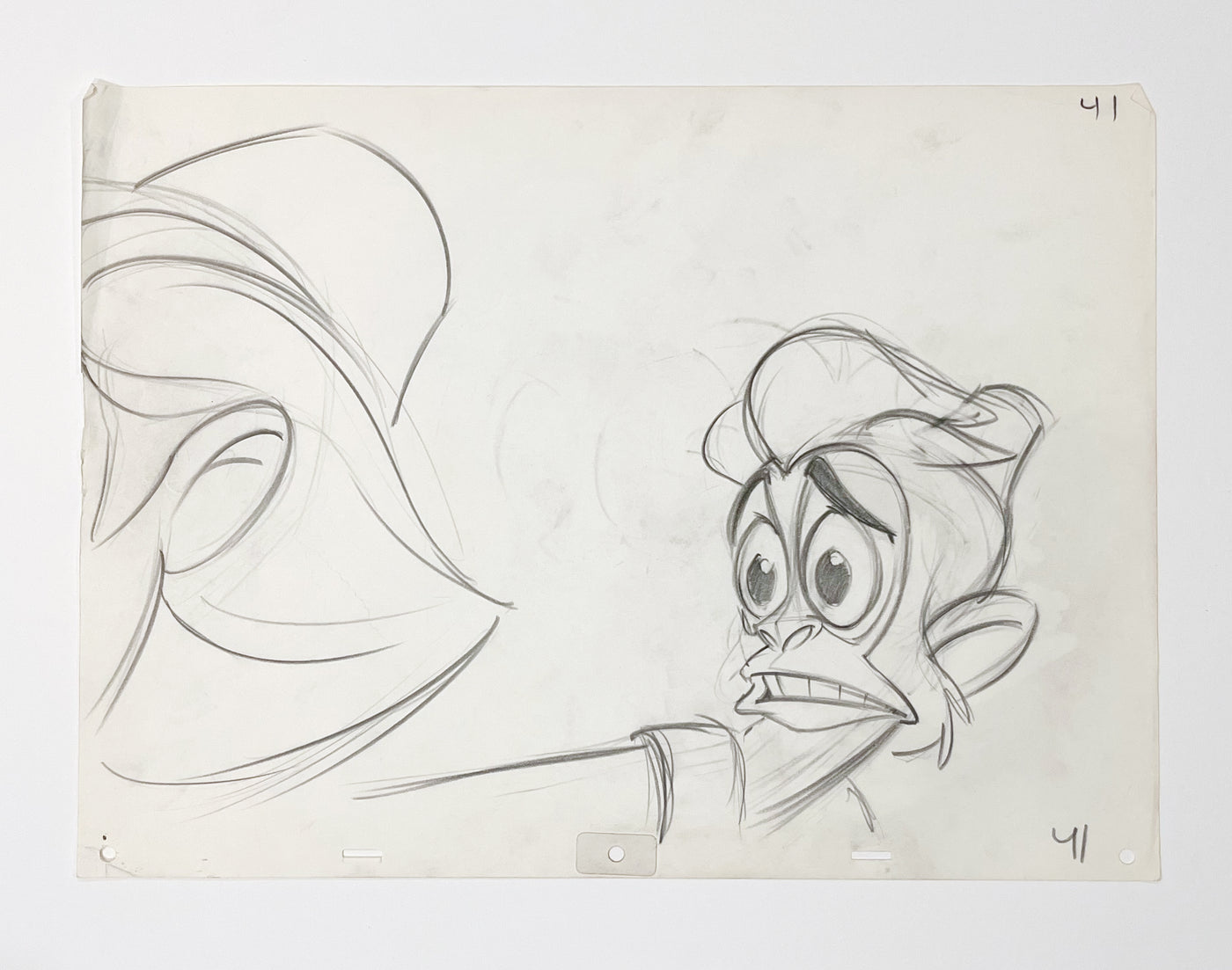 Original Walt Disney Production Drawing From Aladdin Featuring Aladdin original-walt-disney-production-drawing-from-aladdin-featuring-aladdin
