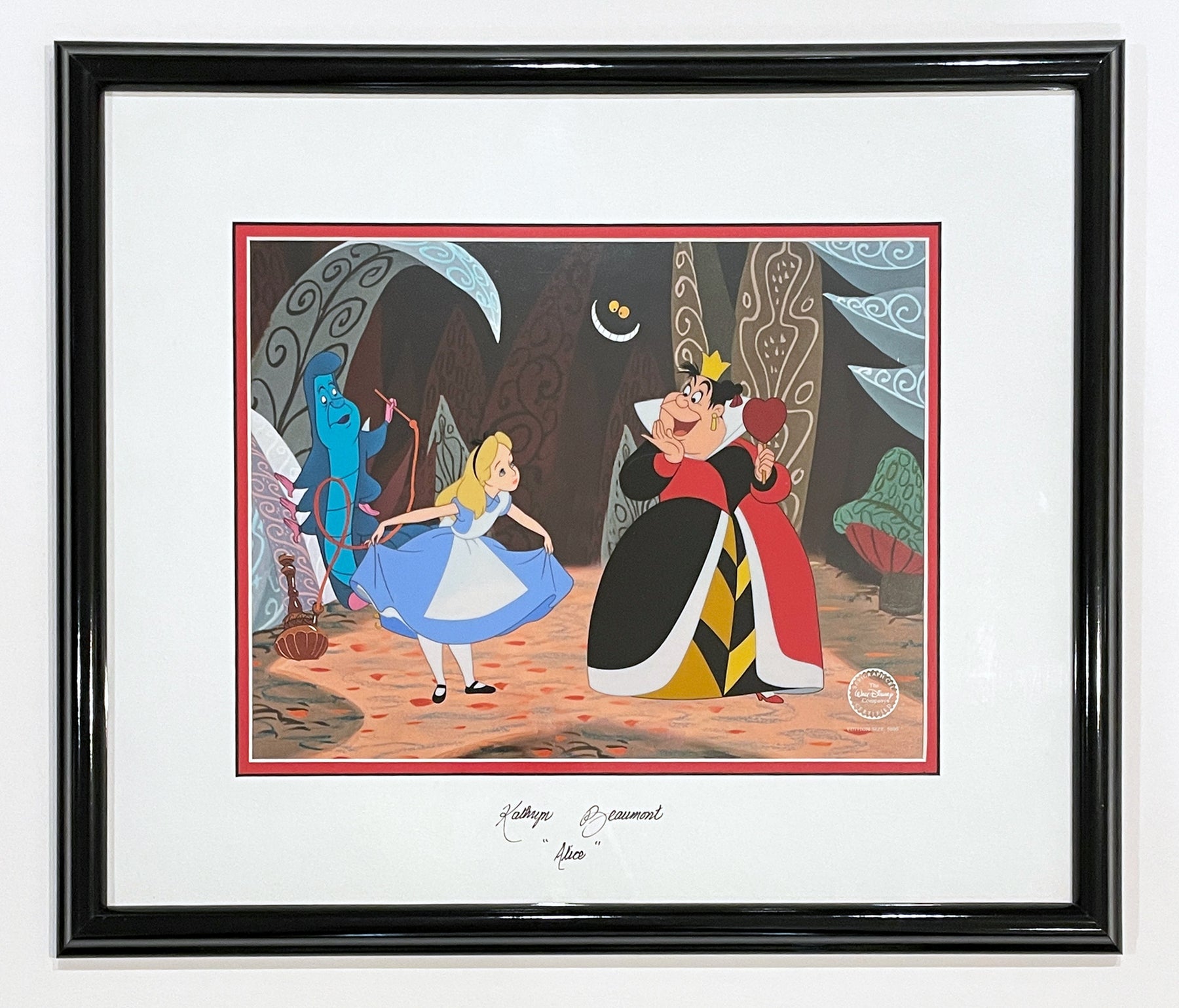 Walt Disney Alice in Wonderland Animation Art Sericel, Curtsey to the ...