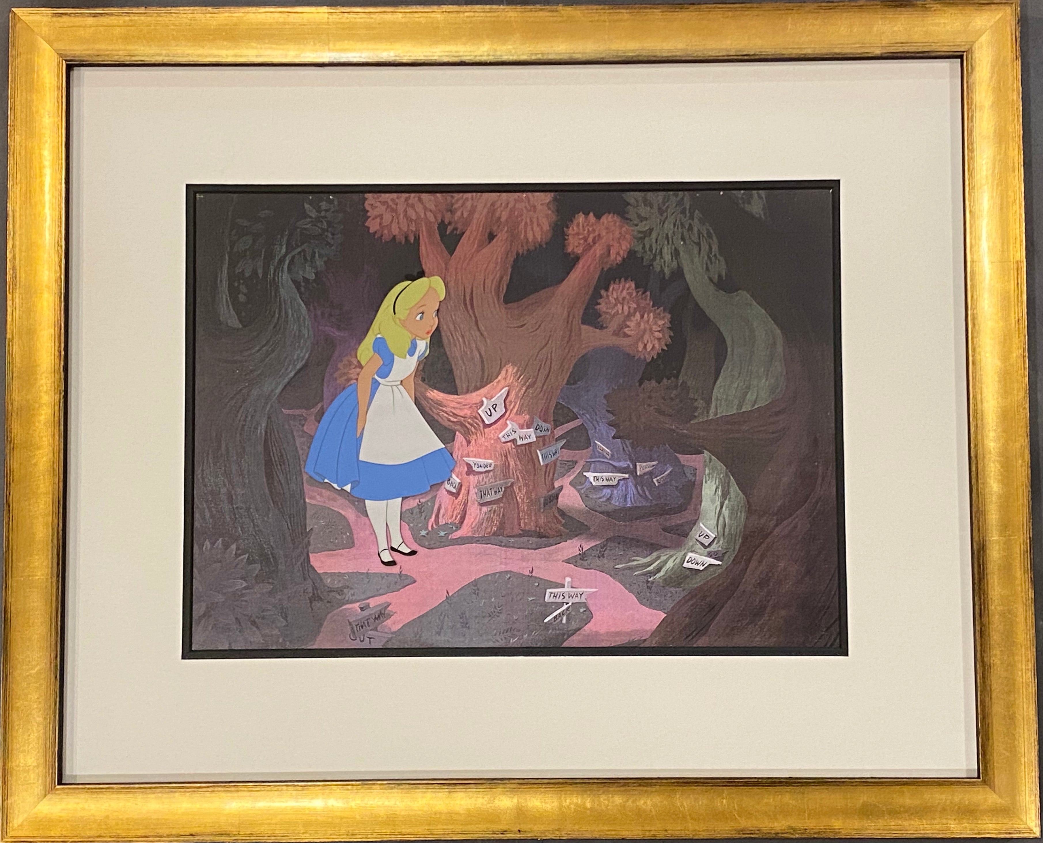 Original Walt Disney Production Cel from Alice in Wonderland featuring ...