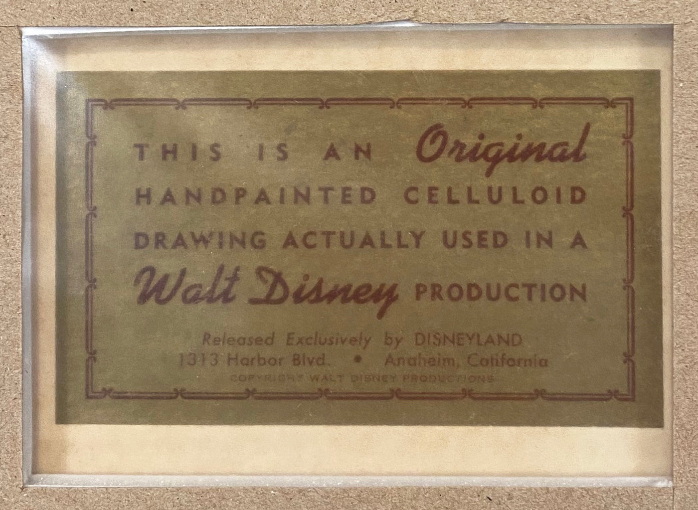 Original Walt Disney Production Cel from 101 Dalmatians featuring Colonel