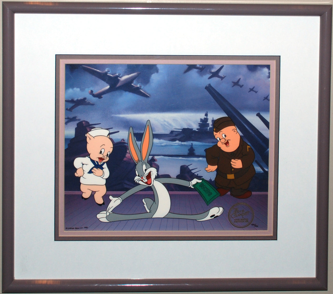 Original Warner Brothers Bob Clampett Limited Edition Cel Any Bonds Today