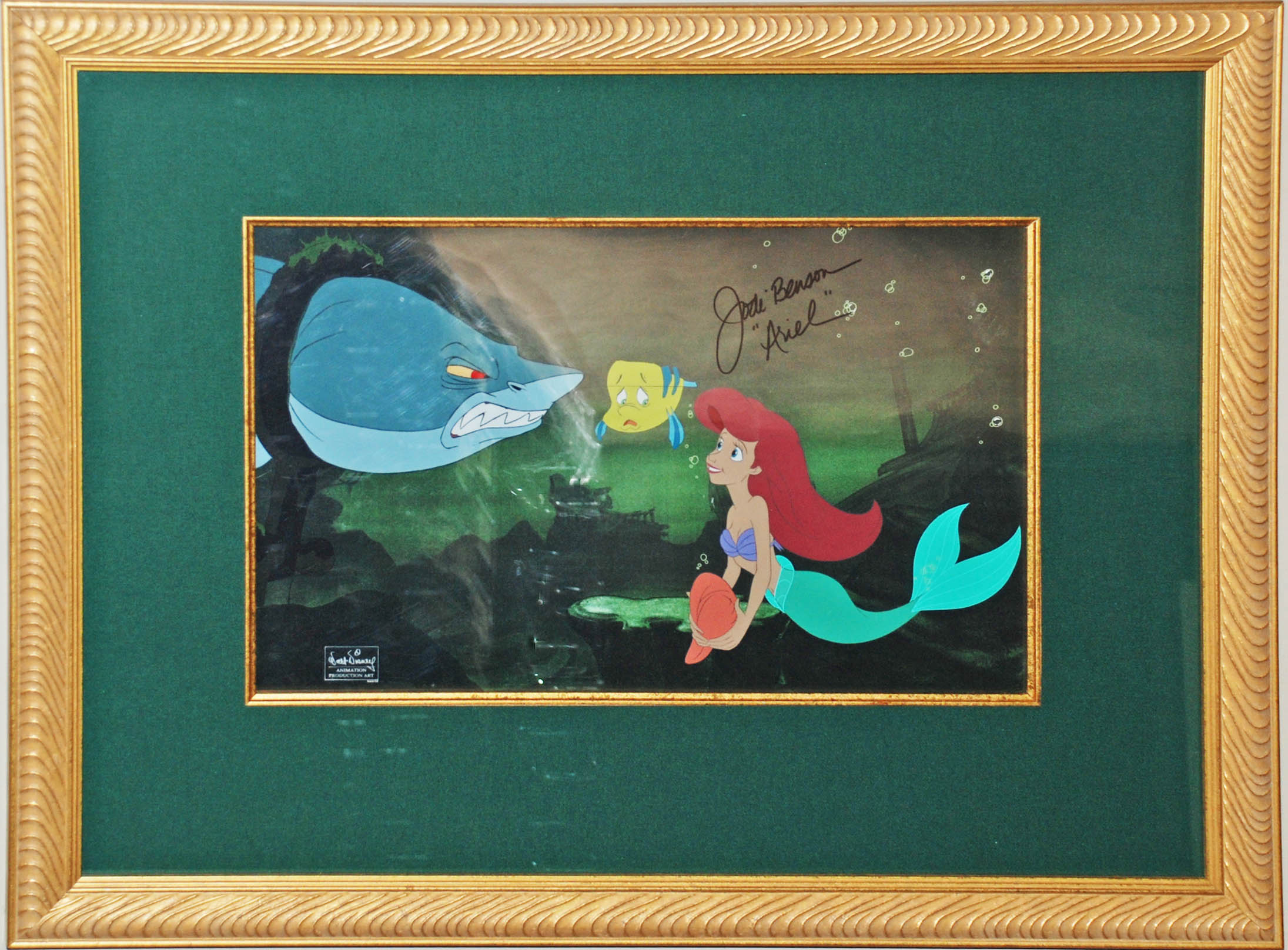 Original Walt Disney Production Cel From The Little Mermaid, Signed by ...