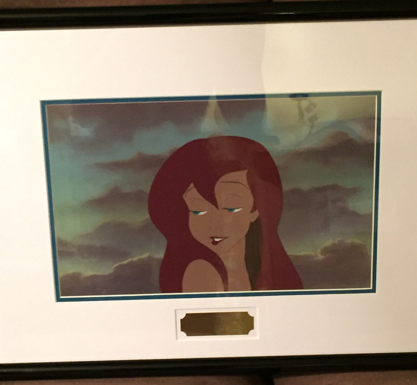 Original Walt Disney Production Cel from The Little Mermaid featuring Ariel