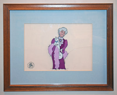 Original Walt Disney Production Cel from The Aristocats featuring The Duchess and Madame Adelaide Bonfamille