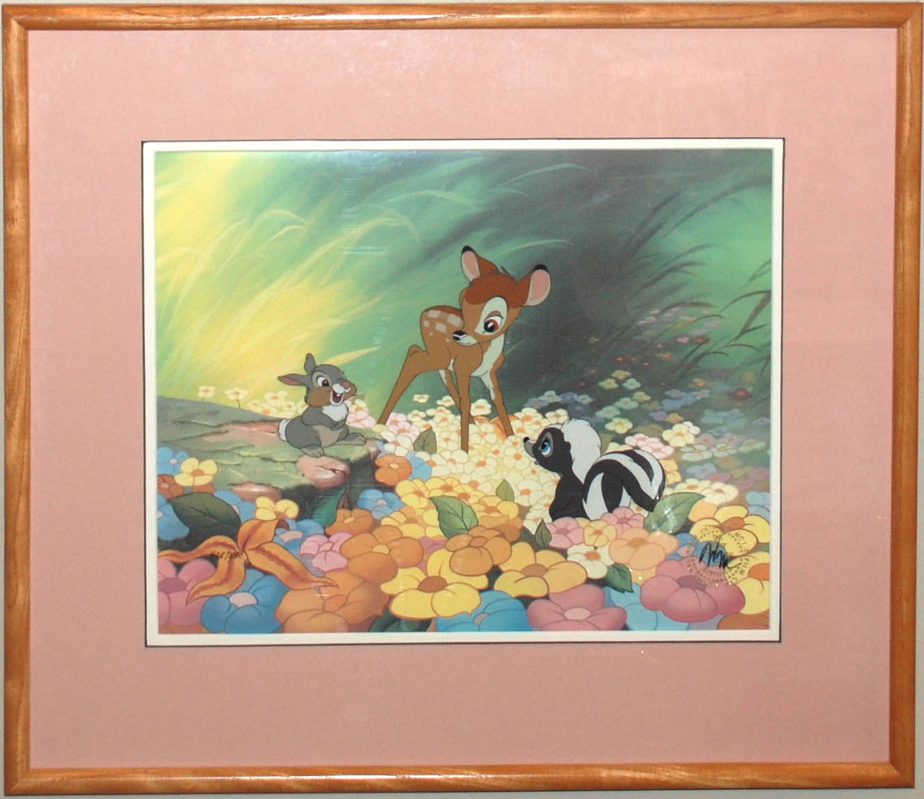 Disney Limited Edition Cel, Bambi in Flowers