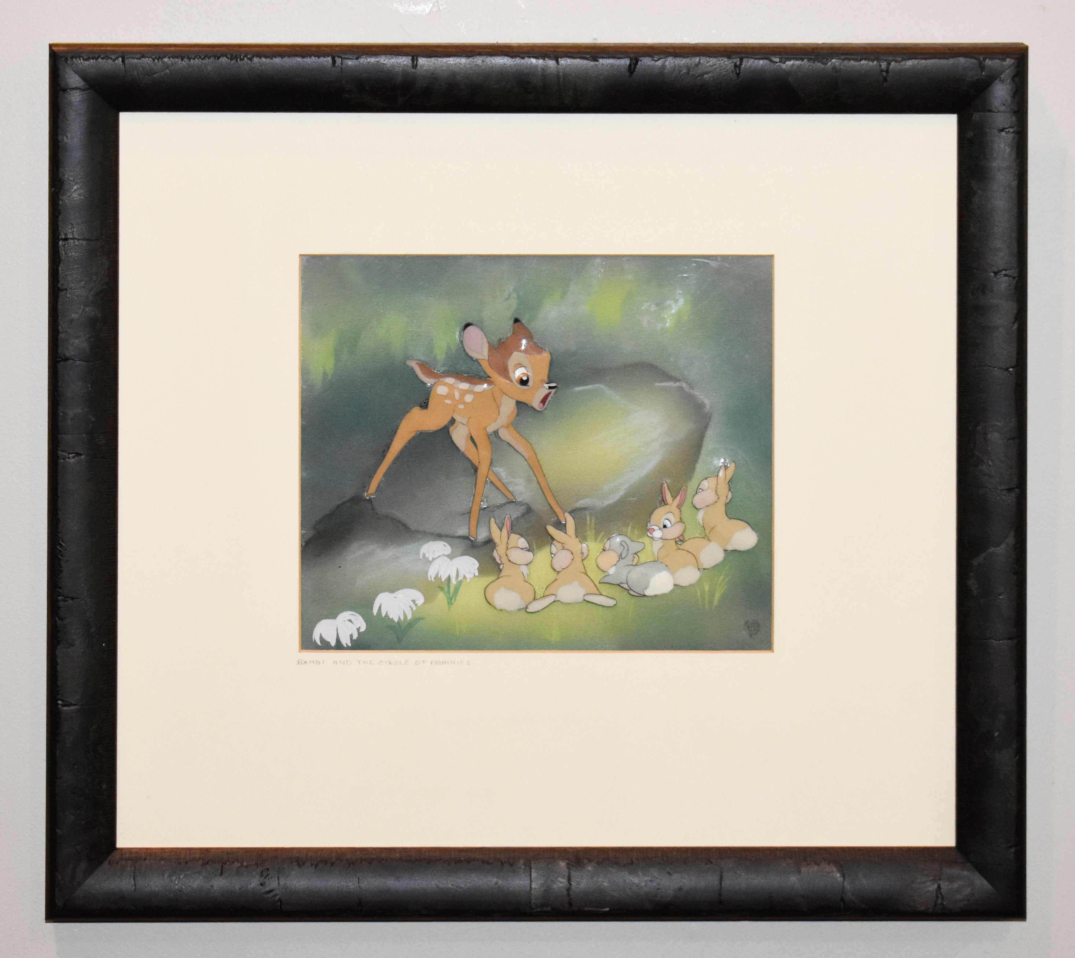 Disney Animation Production Cel Featuring Bambi and Bunnies On ...