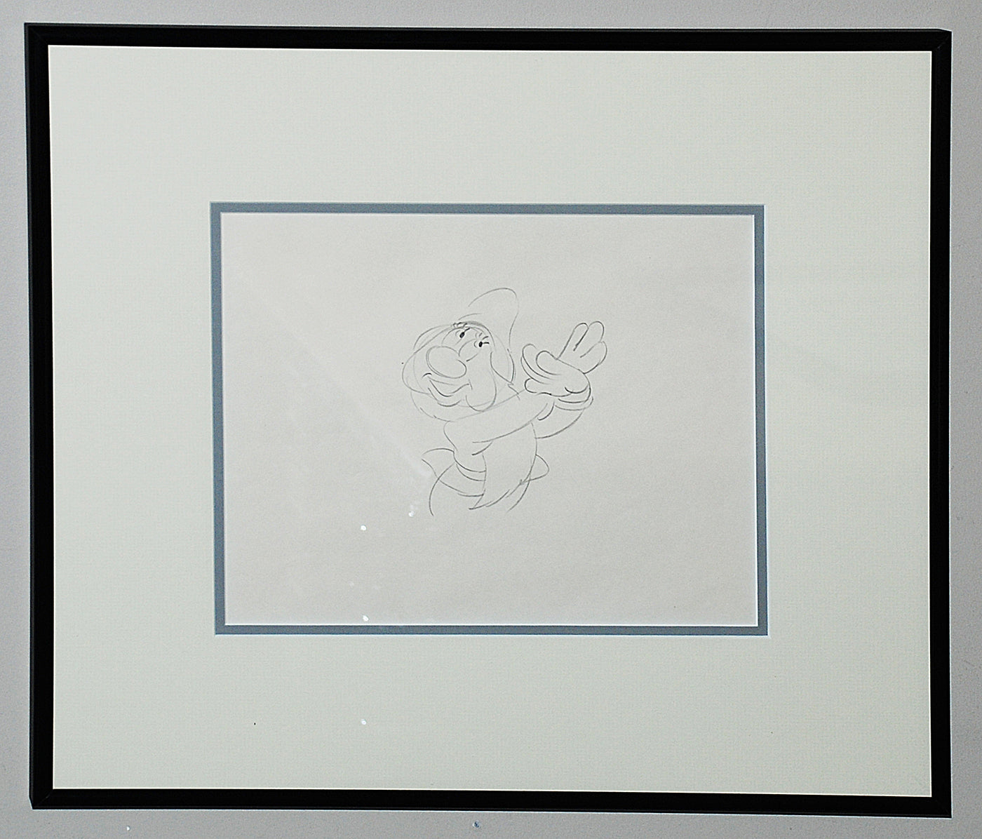 Original Walt Disney Production Drawing featuring Bashful from Snow White and the Seven Dwarfs