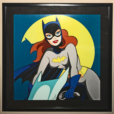Original Warner Brothers Batman Limited Edition Lithograph, Batgirl on Batcycle