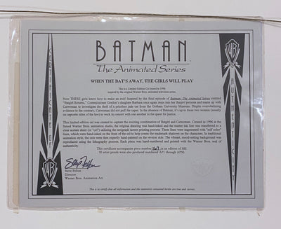 Original Warner Brothers Limited Edition Cel, When The Bat's Away, The Girls Will Play