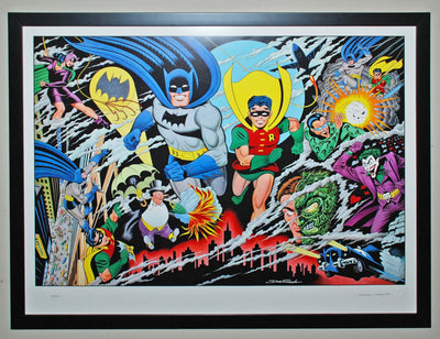 Original Gotham Graphics Batman Limited Edition Fine Art Lithograph, Guardians of Gotham City, Signed by Dick Sprang