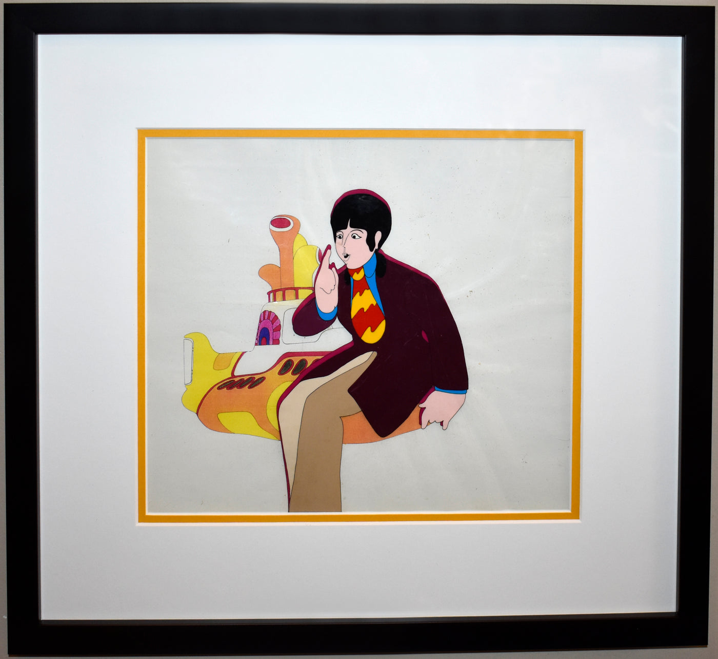 Original Beatles Production Cel From Yellow Submarine featuring Paul