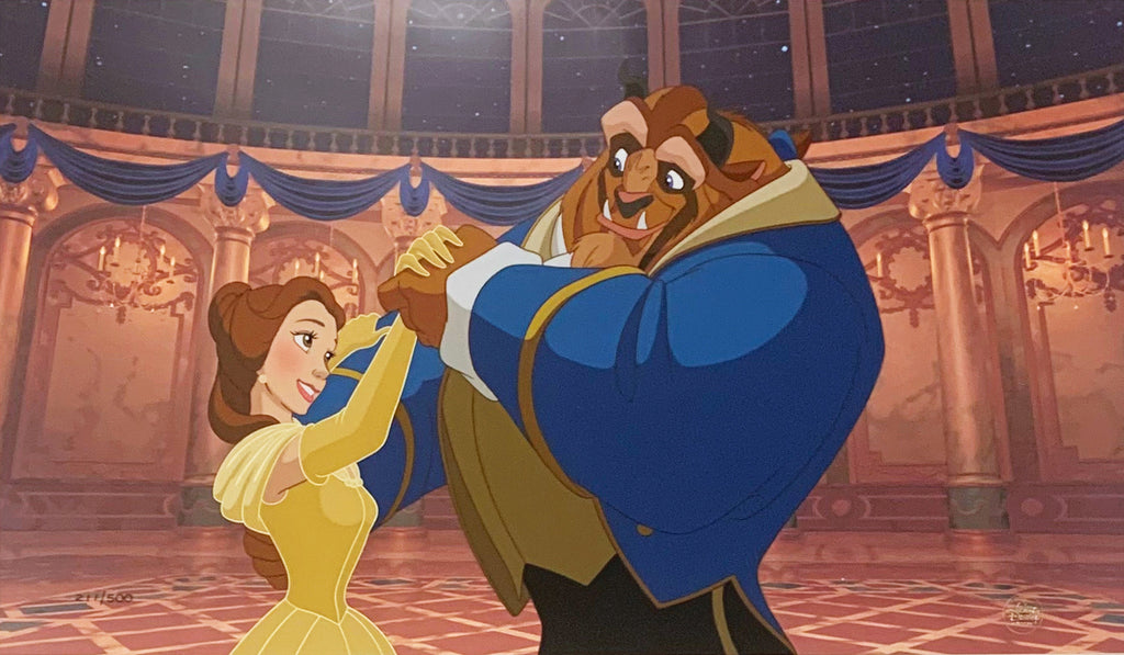 ディズニー　美女と野獣　Ballroom Dancing セル画 Disney Animation Limited Edition Cel 