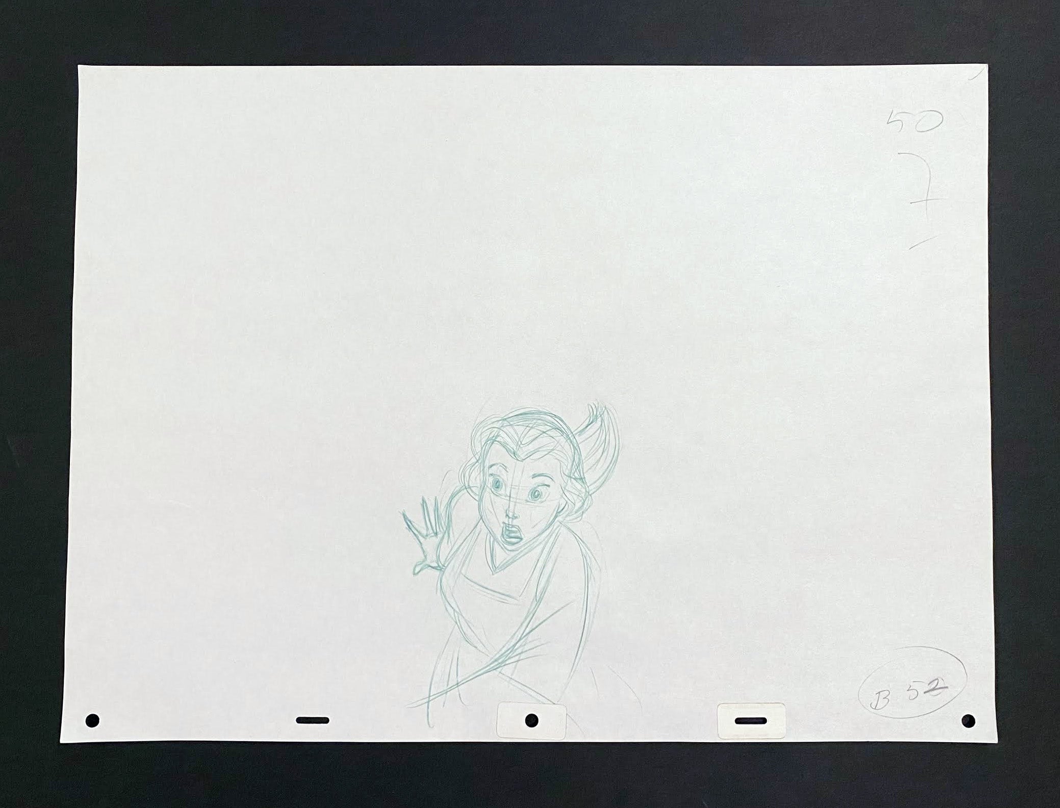 Original Walt Disney Production Drawing from Beauty and the Beast ...