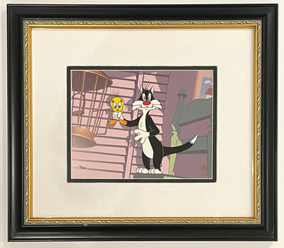 Warner Brothers Director Series - Isadore "Friz" Freleng "Birds Anonymous" Limited Edition Cel featuring Sylvester and Tweety