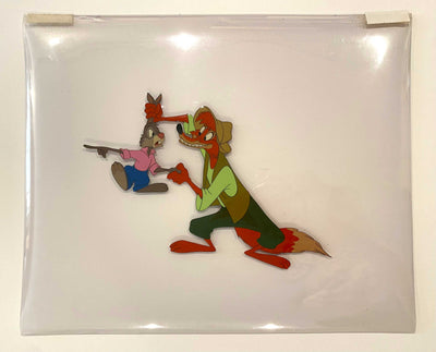 Original Walt Disney Production Cel from Song of the South featuring Br'er Fox and Br'er Rabbit