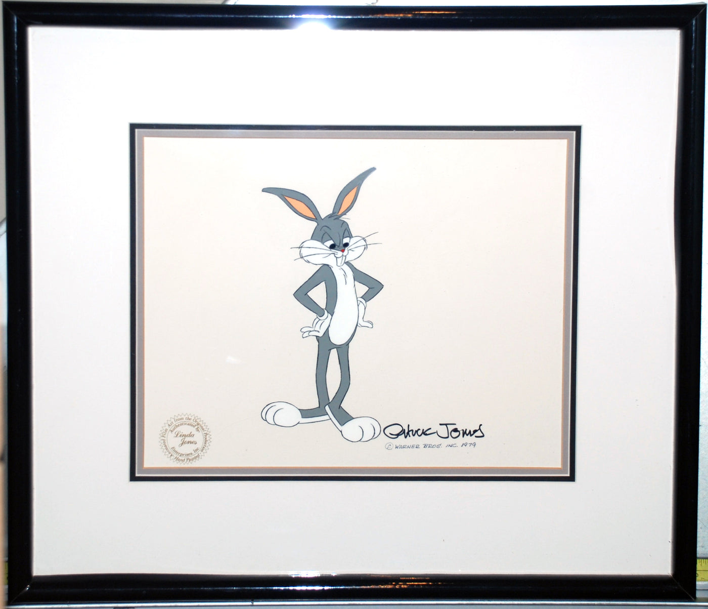 Original Warner Brothers Production Cel Featuring Bugs Bunny