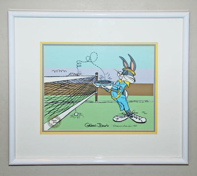 Original Warner Brothers Limited Edition Cel Featuring Bugs Bunny, Bugs Tennis