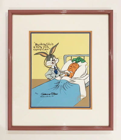 Original Warner Brothers Limited Edition Cel, Bugs and Sick Carrot