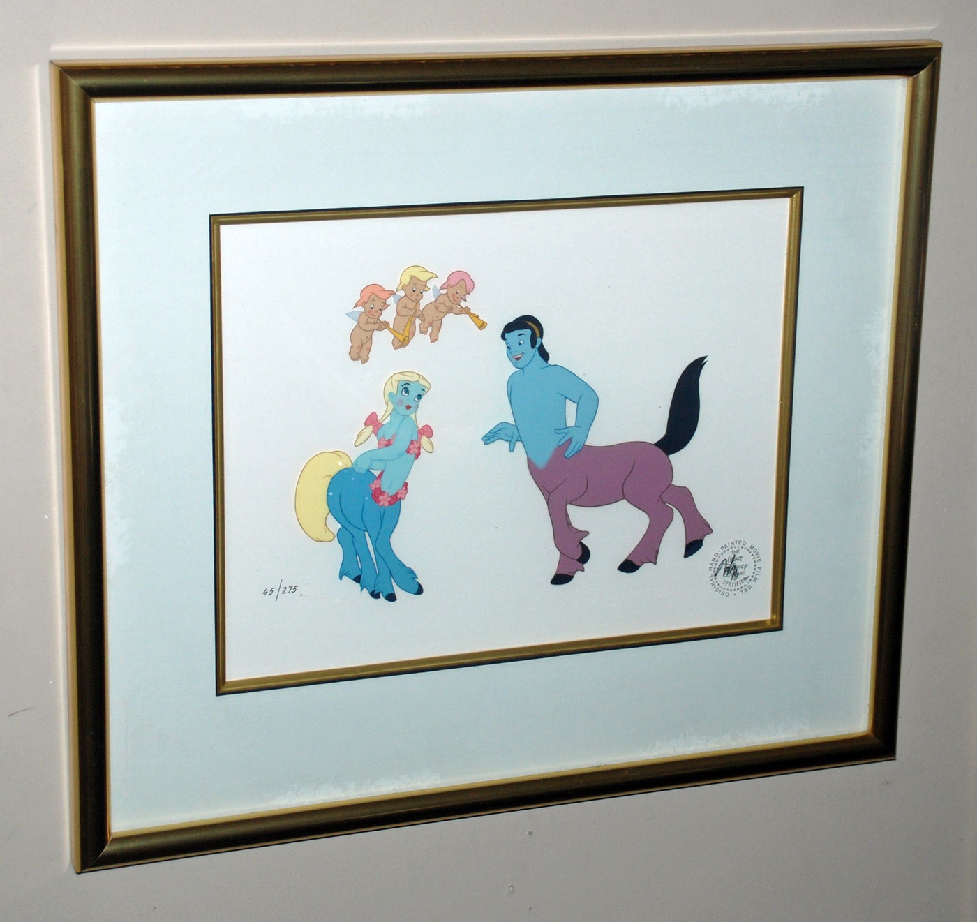 Original Walt Disney Limited Edition Cel "Centaur and Centaurette with Cupids" from Fantasia