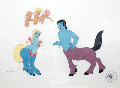 Original Walt Disney Limited Edition Cel "Centaur and Centaurette with Cupids" from Fantasia
