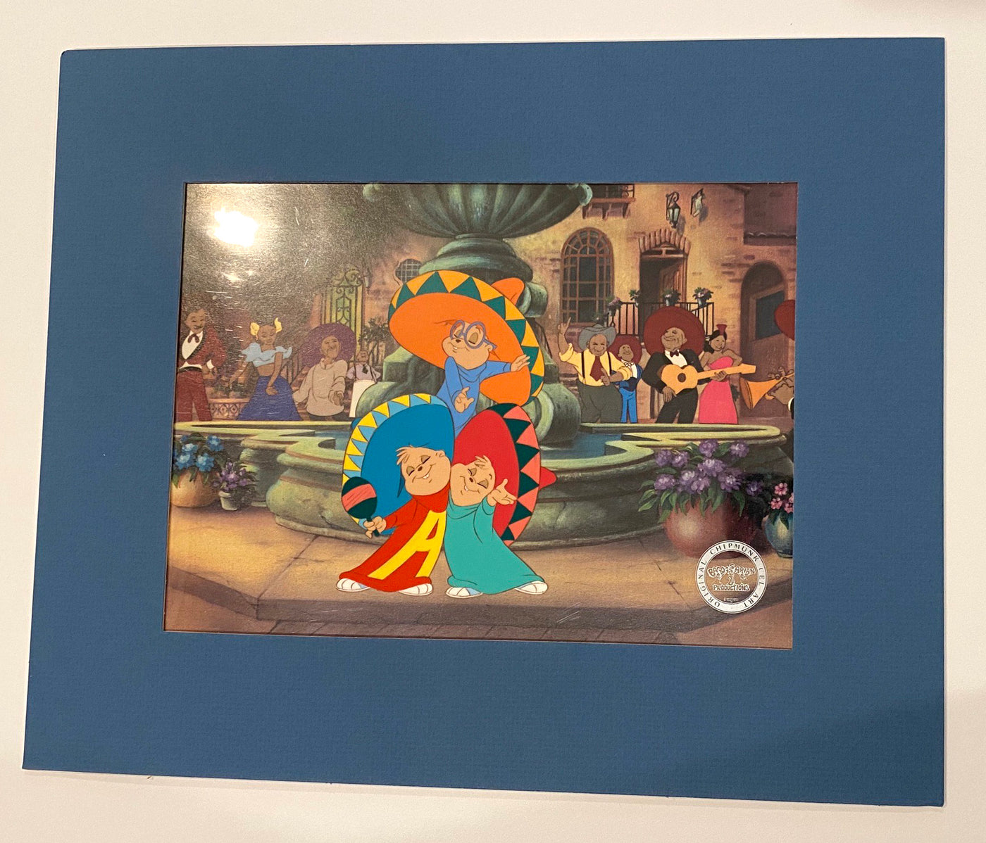 Original Bagdasarian Productions Production Cel of The Chipmunks from The Chipmunk Adventure