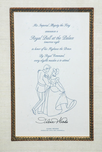 Original Walt Disney Limited Edition Cel, Cinderella's Happy Ending and Invitation to the Ball