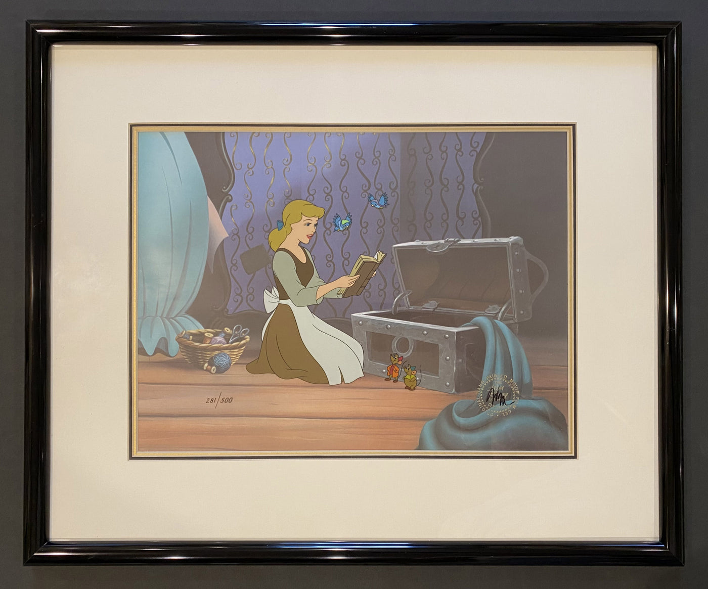 Original Walt Disney Cinderella Limited Edition Cel, Preparing for the Ball