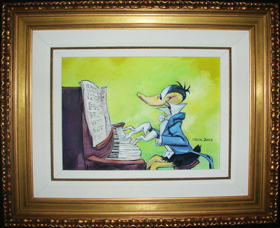 Original Chuck Jones Oil Painting, "Claire de Looney Tunes"