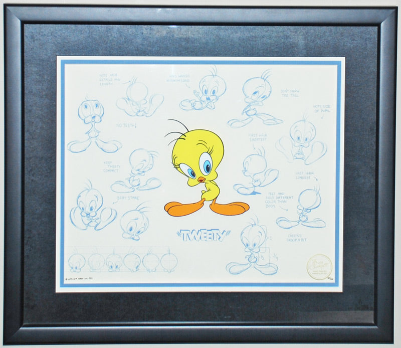 Model Series Limited Edition Cel by Bob Clampett featuring Tweety