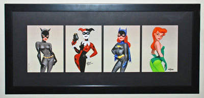 Original Warner Brothers Batman Limited Edition Fine Art Print "The Women of Batman"