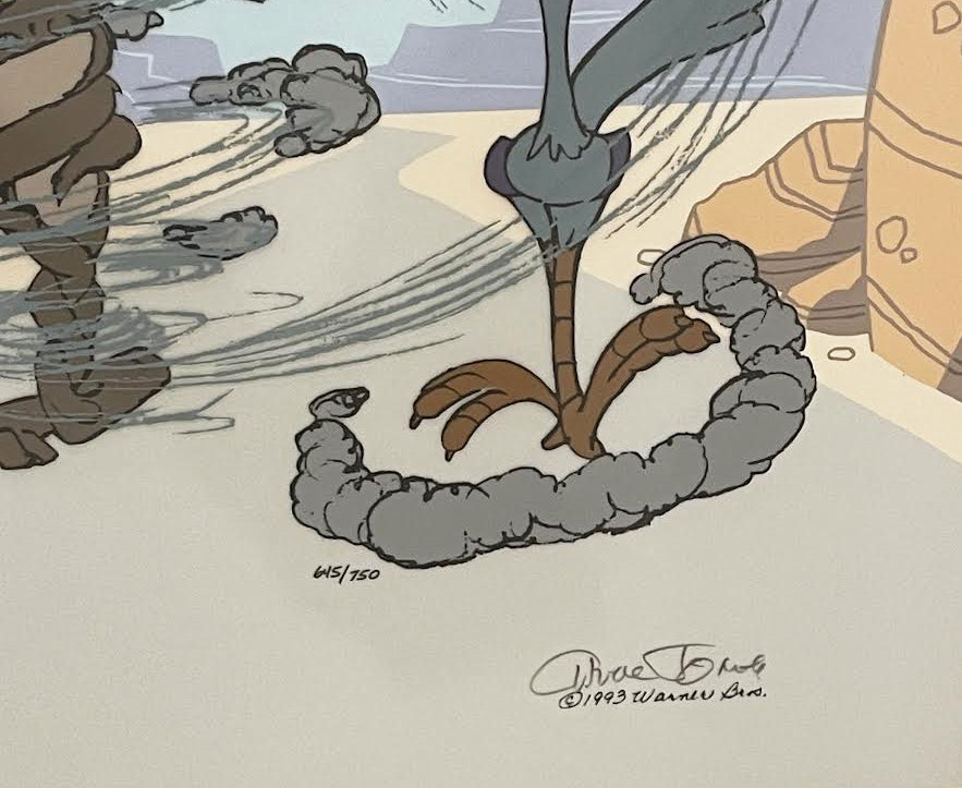 Original Warner Brothers Limited Edition Cel "Turnabout is Fair Play" Signed by Chuck Jones