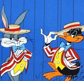 Warner Brothers Limited Edition Cel Bugs & Daffy Shuffle Bugs Bunny & Daffy Duck