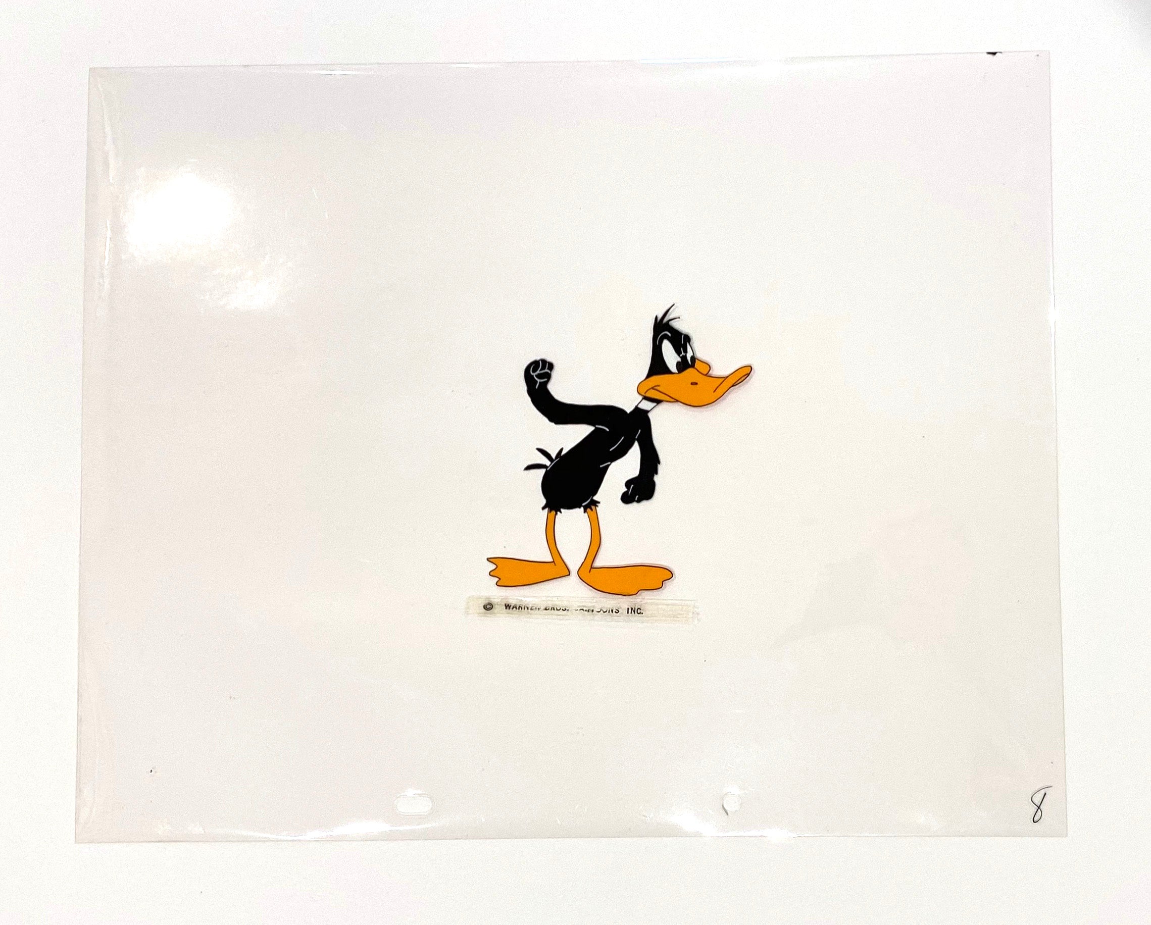 Original Warner Brothers Production Cel of Daffy Duck (c. 1954 ...