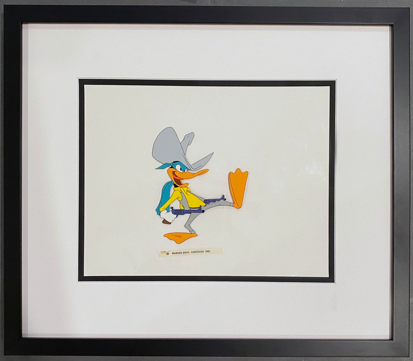 Original Warner Brothers Production Cel of Daffy Duck from My Little Duckaroo (1954)