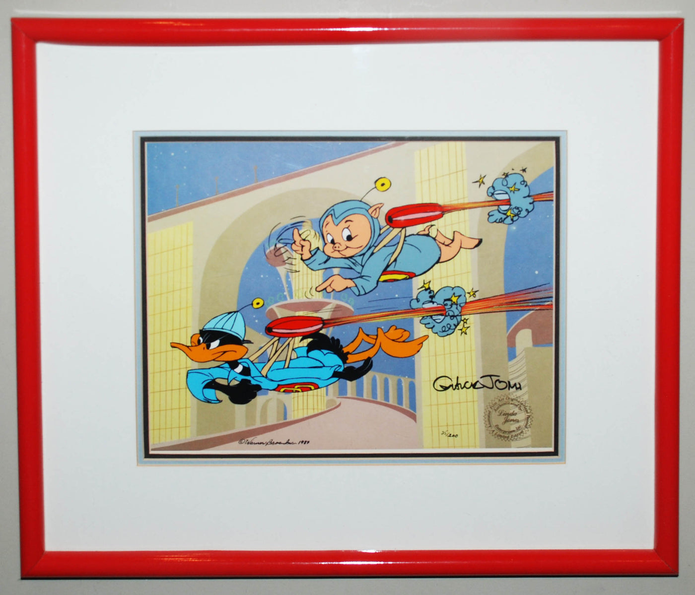 Original Chuck Jones Limited Edition Cel Duck Dodgers II Warner Bros