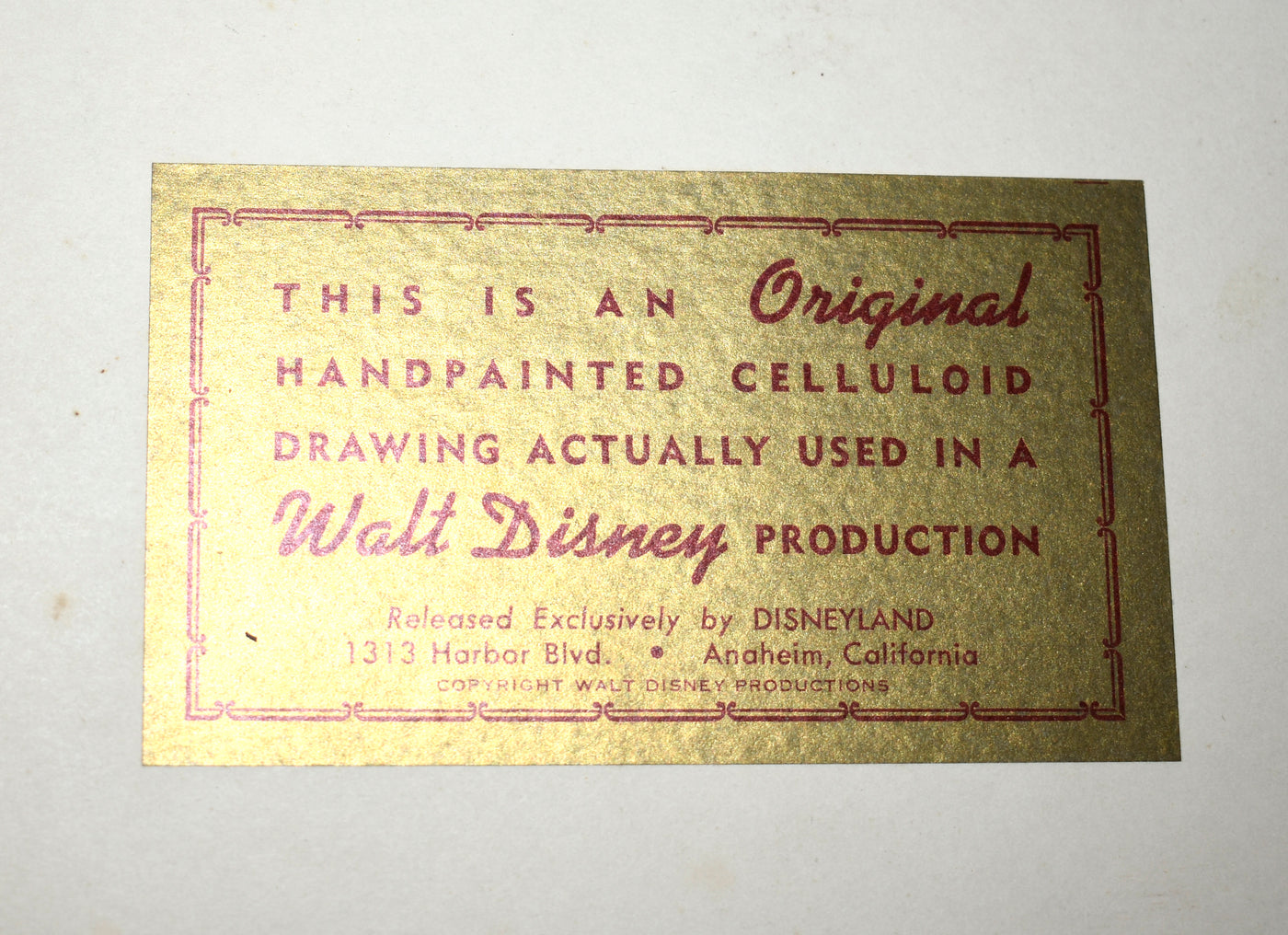 Original Walt Disney Art Corner Production Cel Set Up featuring Daisy Duck