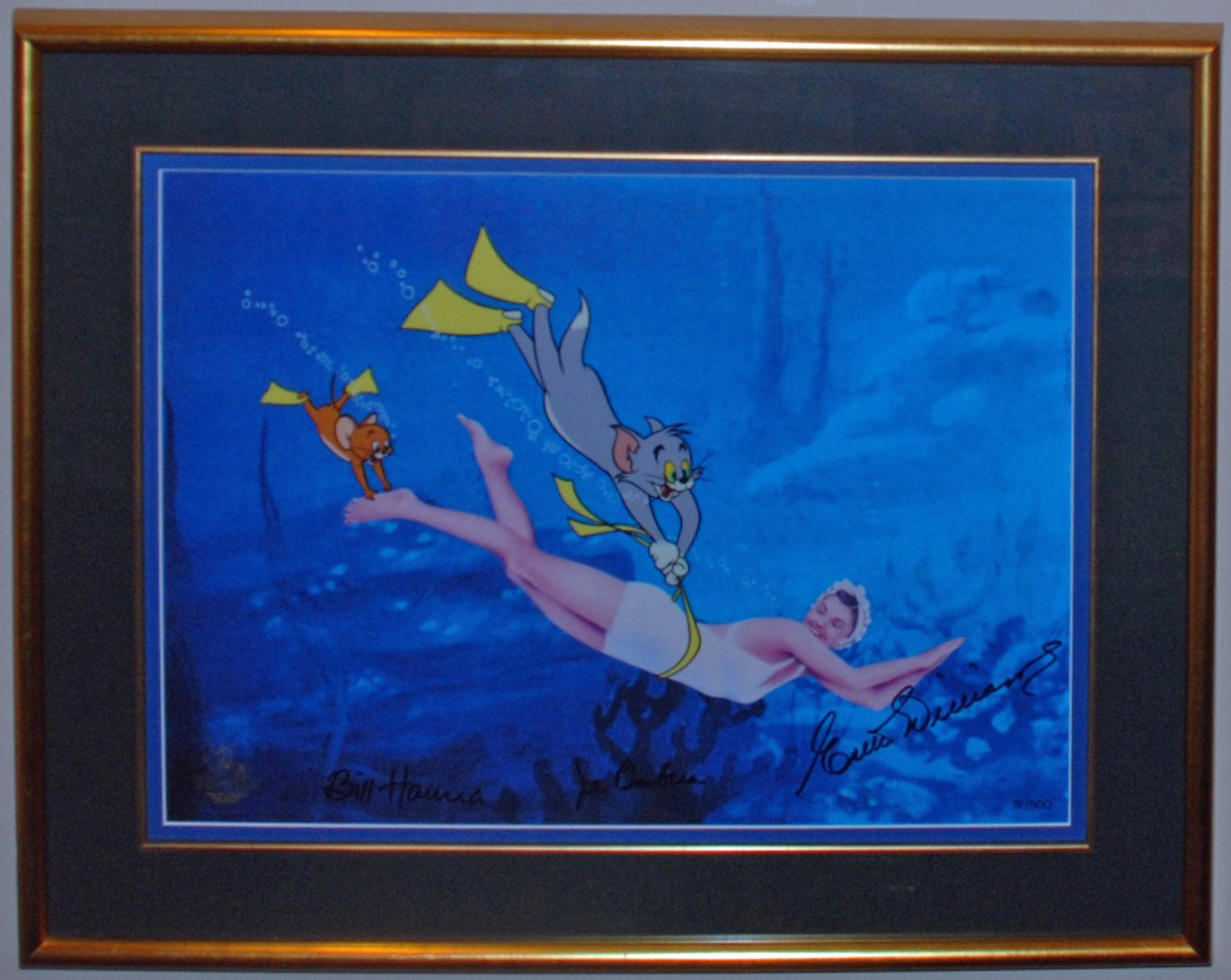 Original Hanna Barbera Tom and Jerry Limited Edition Cel, Dangerous When Wet